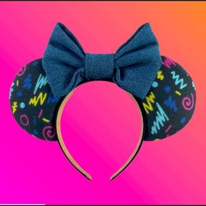 Super cute 80s theme Minnie Mouse inspired ears